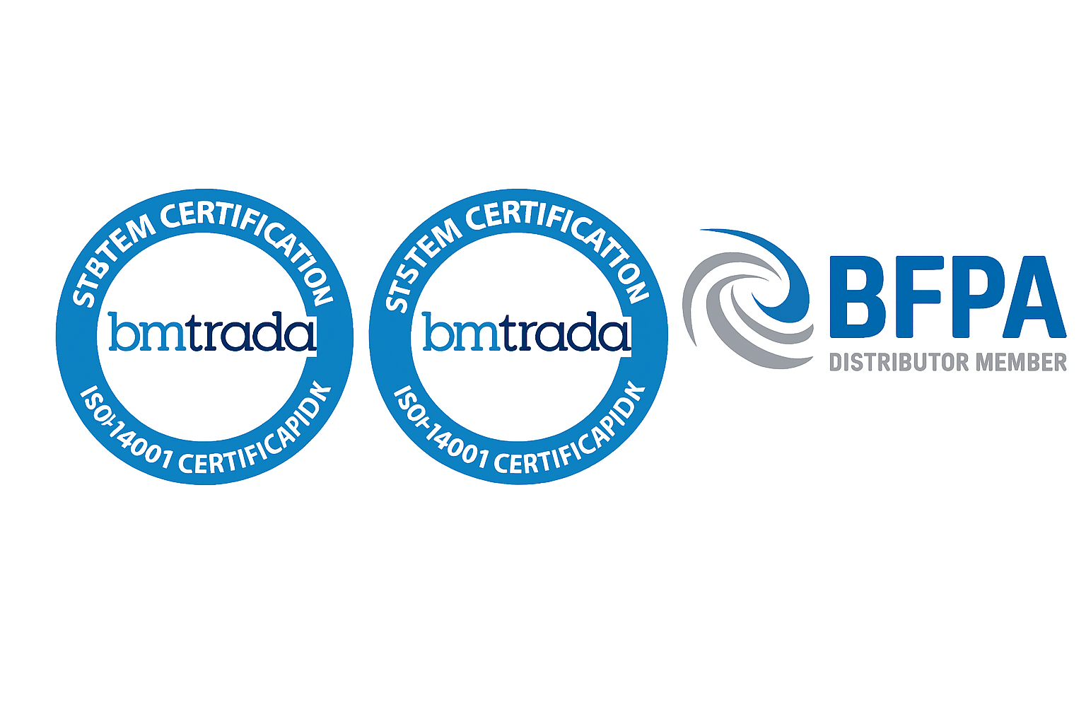 Cropped certification logos